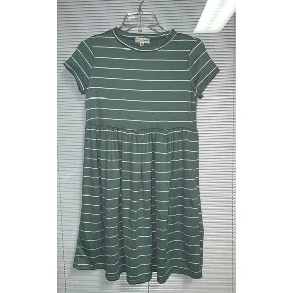 see you monday green dress See You Monday Drape Neck Sleeveless Dress Green Size Small Holiday Casual Party